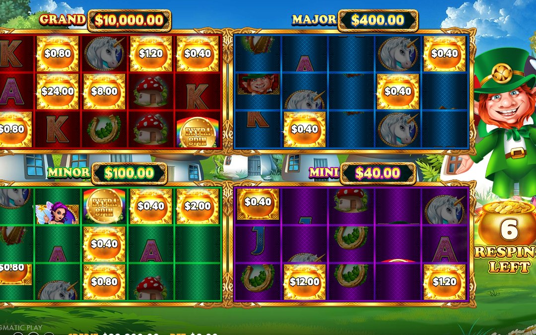 Gold Party Bonus with MONEY symbols locked in place